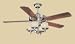 De Havilland Design Indoor Ceiling Fan 52DH4L5