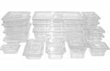 Food Pans - 1/3 Size 4'' D Clear Polycarbonate