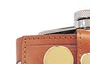 Review Simran  / Simran 816-OT Ajmer 5 oz. Stainless Steel Flask In Brown Leather Golf Accessory Pouch