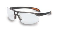 Honeywell S4210 Protege Safety Glasses, Anti-Scratch Coating, Sandstone Frame, Clear Lens