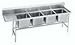 Spec Line 4 Compartment Regaline Sink with Right Drainboard