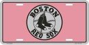 Boston Red Sox License Plate (Pink Logo)
