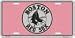 Boston Red Sox License Plate (Pink Logo) Image