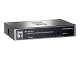 LEVELONE - Commutateur bureau Fast Ethernet PD, 5 ports 5 x ports RJ45 10/100BaseTX, Autosensing et MDI/MDI-X, 1 x port RJ45 est interprété comme une alimentation Image du produit