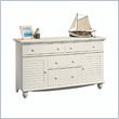 Harbor View 4 Drawer Double Dresser in Antique White Finish