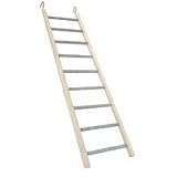 Ladder with Wooden Frame for Small Birds - 9 Step