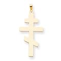 14k Cross Charm - Measures 17.8x39.5mm
