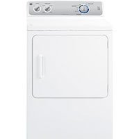 7.0 Cu. Ft. Capacity 6-Cycle Gas Dryer Rotary Electromechanical Controls DuraDrum Interior Auto Dry Setting in White
