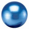 55cm Swiss Stability Yoga Pilates Gym Birthing Ball BLUE - suitable up to height 5ft 6ins