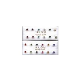 ~ Mindy Harris 14 KT Birthstone Earrings
