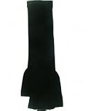 Outer Rebel Fashion Long Fingerless Knit Gloves- Black