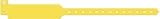 12“ Adult Yellow Write-On Tri-Laminate Wristband, 500 pcs/Box