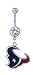Texas Texans belly button ring