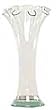 Clear Spanish Recycled Glass Small Ruffle Vase 6.5"H Set / 4