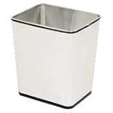 Rectangular Wastebasket, 29 Quart, Fire Safe, 13-1/2x15-1/2, Stainless Steel URIWB29RSS
