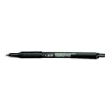 BIC Soft Feel Retractable Ballpoint Pen, Fine Point (0.8 mm), Black, 12 Pens