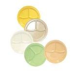 Food Service Round Compartment Lunch Plate, 9" 3-Compartment Plate, Sandstone, Supermel