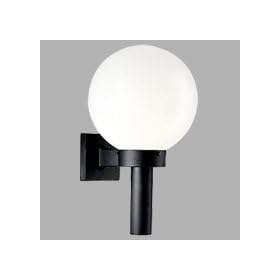 Black Single Light Cast Aluminum Wall Torch by 