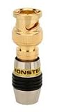 Monster QuickLock RG6QBNC Connectors 50-pc. (Yellow)