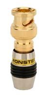 Monster QuickLock RG6QBNC Connectors 50-pc. (Yellow)