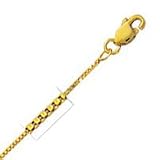 10k Yellow Gold 20 Inch X .8 mm Box Chain Necklace