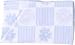 Daisy Cotton Cot Blanket Blue