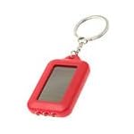 Keychain Red Key Chain Solar Powered LED Flashlight