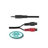 1001Cables - Jack Plug to 2 Phono Socket (2m)