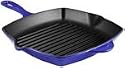 Le Creuset Enameled Cast-Iron 10-1/4-Inch Square Skillet Grill, Cobalt