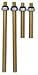 Motion Pro SyncPro Carb Tuner 6mm Brass Adapters - Set of 4, Yamaha