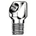 Alemite 43706 Elbow Body Adapter, 90 Degree Angle, OAL 1-1/8", Shank Length 17/32", 1/8" Female NPTF x 1/8" Male PTF SAE Short