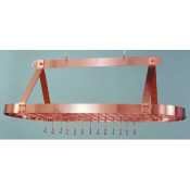 Old Dutch Oval Satin Copper Pot Rack1 EA 109CP