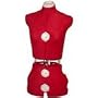 Singer DF150 Adjustable Dress Form, Red, Small