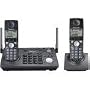 Panasonic KX-TG6702B 2-Line 5.8 GHz FHSS GigaRange Expandable Cordless Phone System with 2 Handsets