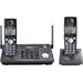 Panasonic KX-TG6702B 2-Line 5.8 GHz FHSS GigaRange Expandable Cordless Phone System with 2 Handsets