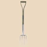 Spear & Jackson R720 Traditional Stainless Steel Border Fork with 28 Inch Wood YD handle