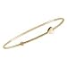 14kt. Gold, Child Size Heart Bangle Bracelet