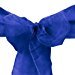 LinenTablecloth Organza Sash (10-Piece) Royal Blue