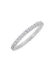 Diamond Eternity Bangle : 18K White Gold - 6.00 CT Diamonds