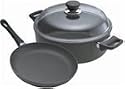 Scanpan Classic Ceramic Titanium 3-Piece Fry Pan and Dutch Oven Starter Set