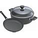Scanpan Classic Ceramic Titanium 3-Piece Fry Pan and Dutch Oven Starter Set