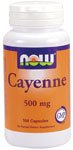 Cayenne by NOW Foods - Herbs (500 mg - 250 Capsules)