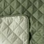 Collections Etc Reversible Quilted Furniture Protector Cover, Olive/Sage, Chair