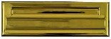 National #N197-913 1-1/2x7 Brass Mail Slot