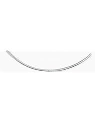 2mm White Gold Omega Necklace 20"