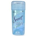 Secret Platinum Protection Invisible Gel Antiperspirant & Deodorant, Ocean Breeze Scent, 2.7-Ounce Gel Stick (Pack of 4)