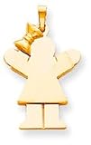 Girl With Bow Charm, Yellow Gold
