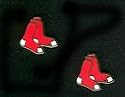 Boston Red Sox Sock Stud Earrings.