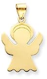 Angel Silhouette (High Polish) Charm, Yellow Gold