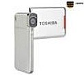 Toshiba Camileo S20 High Definition Camcorder - silver + Pix compact leather crust case 11 x 3.5 x 8 cm + 16 GB SDHC Memory Card